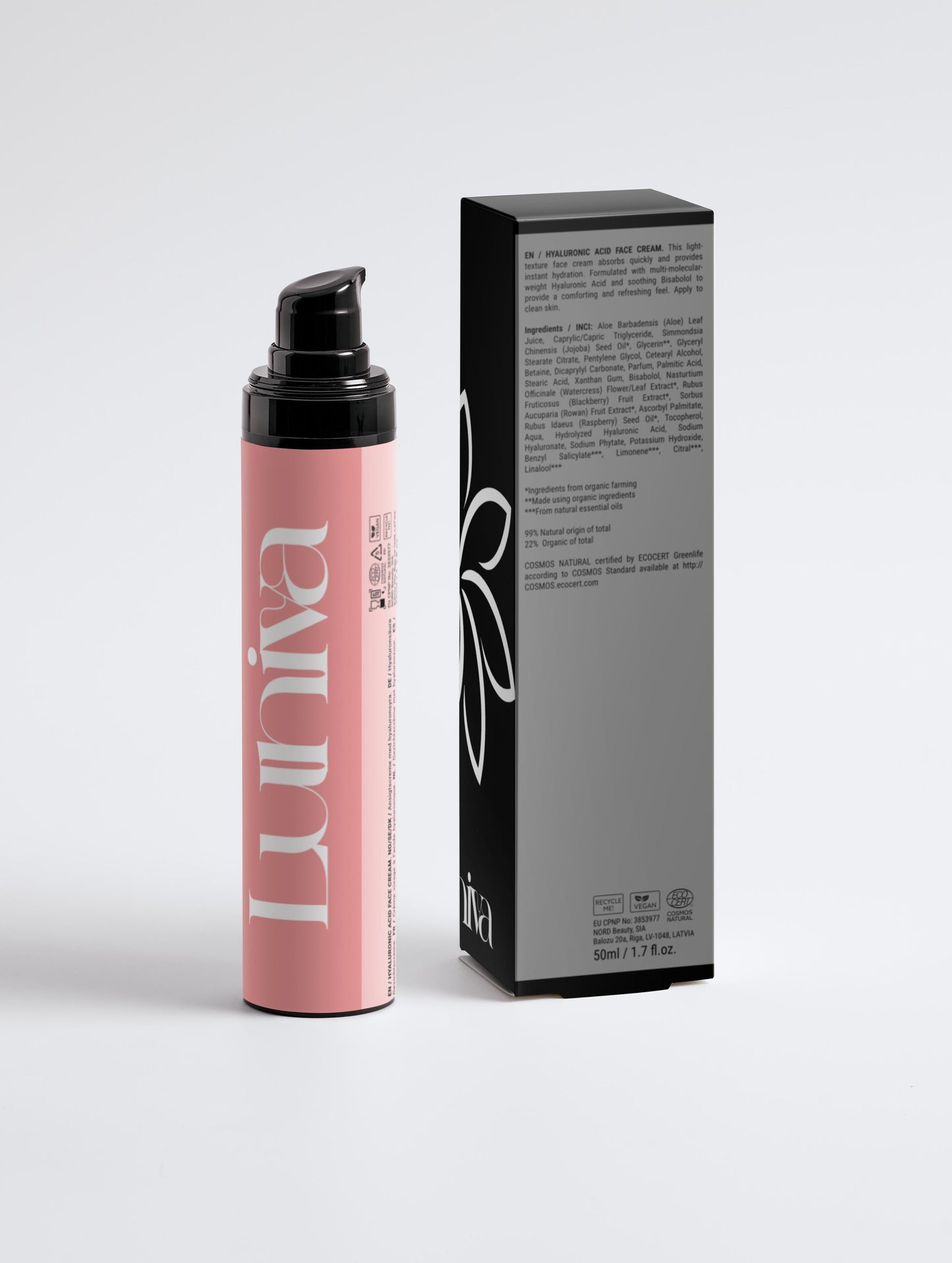 Crème visage à l'acide hyaluronique pour hommes